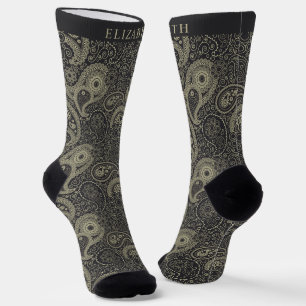 Chaussette Personnalisé gris Brown gris foncé Vert Motif de m