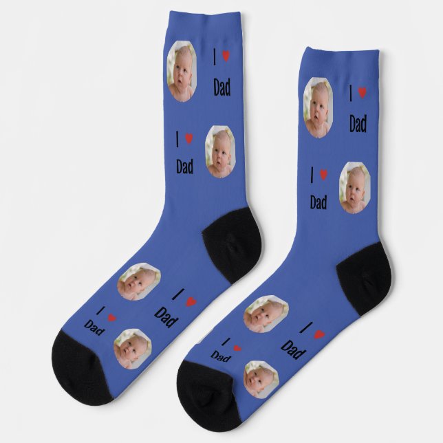 Chaussette Personnalisé "J'aime papa" (Gauche)