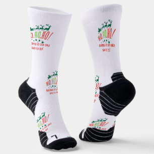 Chaussette Personnalisé Père Noël Sleigh Noël, Ho Ho Ho
