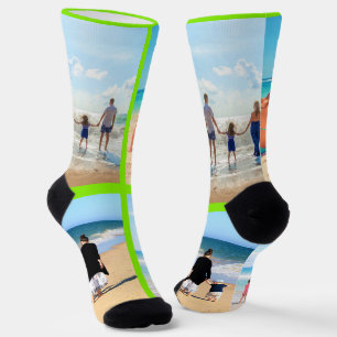Chaussette Personnalisé Votre Photo Collage Chaussettes Coule