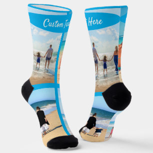 Chaussette Personnalisé Votre Photo Collage Chaussettes Texte