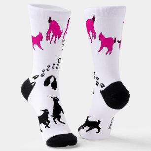 Chaussette PERSONNALISER Danses de chèvres et empreintes de s