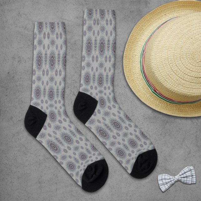 Chaussette Petit floral blanc tombé à la campagne (Créateur téléchargé)