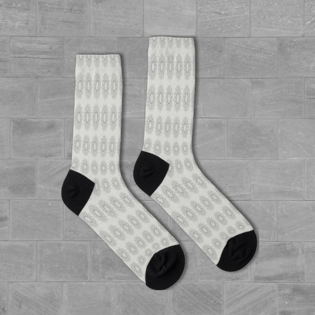 Chaussette Petite florale blanche tombée au motif rural (Créateur téléchargé)