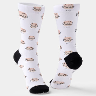 Chaussette Petite minuscule Bébé rose Brush Stroke Nouvelle t