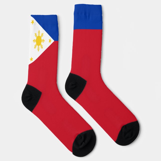 Chaussette Philippines Drapeau National Fierté Philippine Pat (Droite)