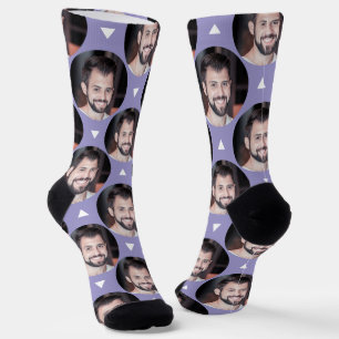 Chaussette Photo Boyfriend pour Girlfriend Cute Lavender