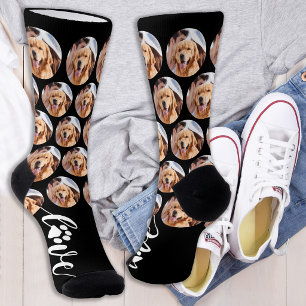 Chaussette Photo de compagnie personnalisée Amour Empreinte d