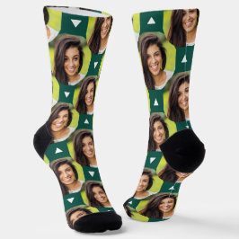 Chaussette Photo de Girlfriend pour le copain Emerald Green