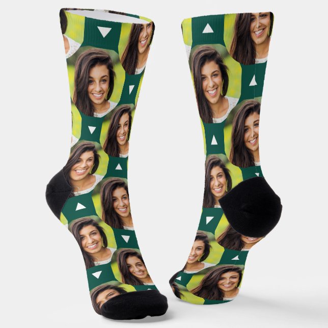 Chaussette Photo de Girlfriend pour le copain Emerald Green (Angulaire)