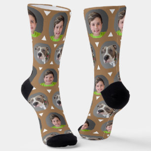 Chaussette Photo d'un enfant ou d'un animal de compagnie pers