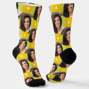 Chaussette Photo Jaune d'une amie pour un ami amoureux