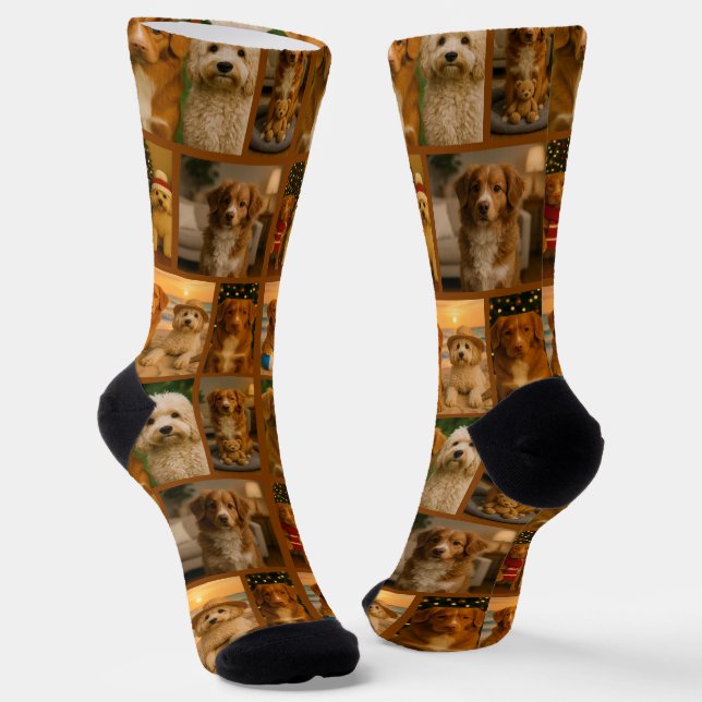 Chaussette Photo Personnalisé Amusant (Angulaire)
