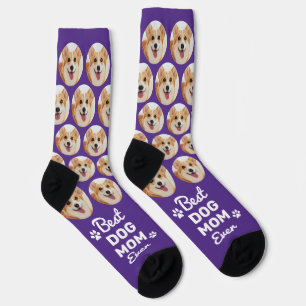 Chaussette Photo personnalisé de chien MAMAN CHIEN Motif mign
