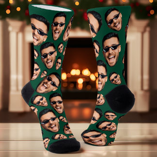 Chaussette Photo Personnalisée Du Visage Drôle Sur Toutes Les