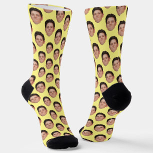 Chaussette Photo personnalisée Visage Chaussettes d'équipage 