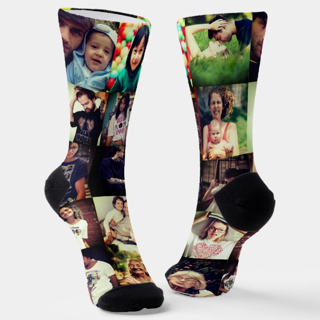 Chaussette Photo personnalisée x12 (Angulaire)