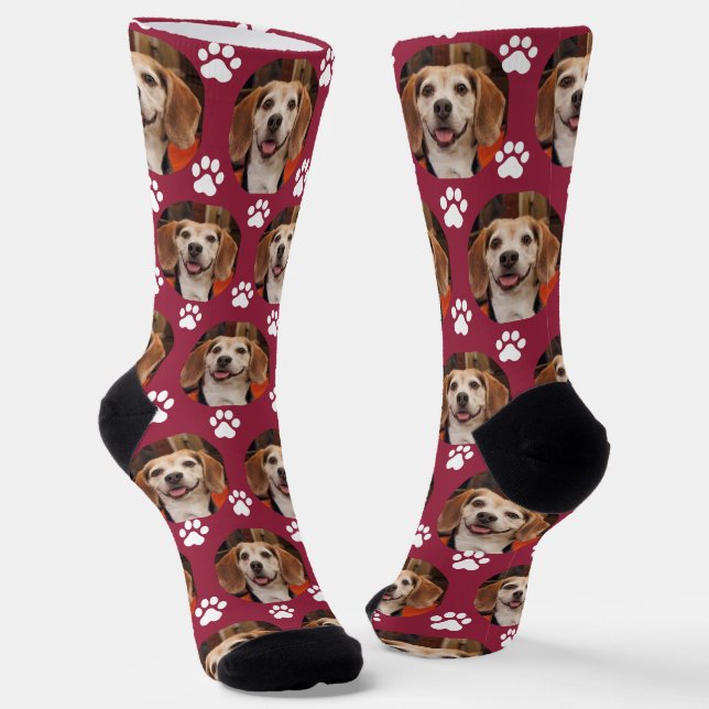 Chaussette Photo pour animaux de compagnie et Empreintes de p (Angulaire)