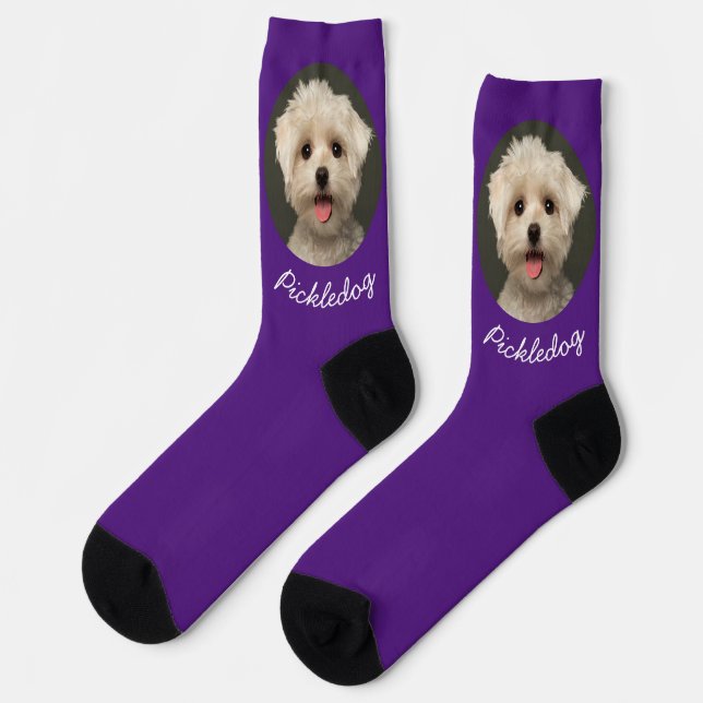 Chaussette Photo pour animaux de compagnie pour le propriétai (Gauche)