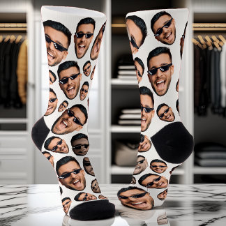 Chaussette Photo Visage Fantaisie Personnalisée Sur Toutes Le
