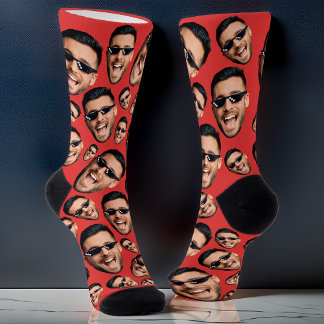 Chaussette Photo Visage Fantaisie Personnalisée Sur Toutes Le