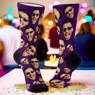 Chaussette Photo Visage Fantaisie Personnalisée Tout-Sur Les 