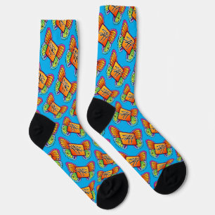 Chaussette Photos de Sasha papillon logo motif Crew Socks