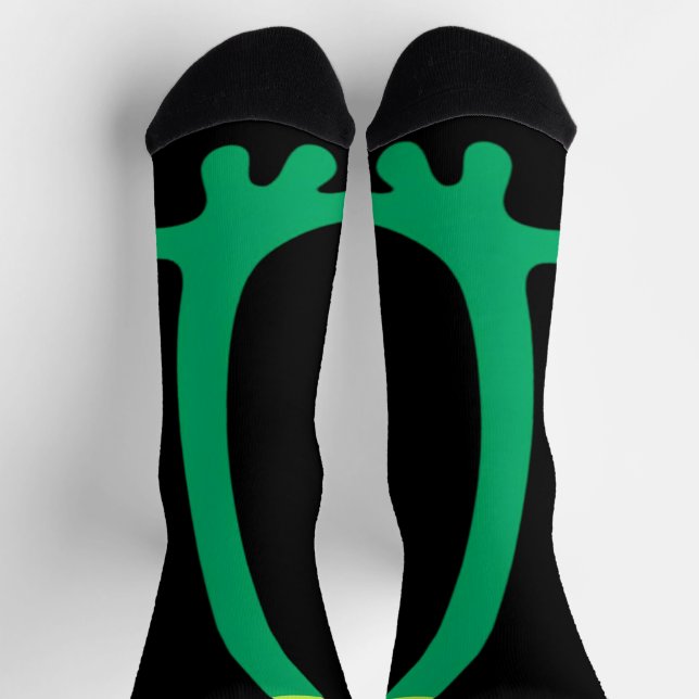 Chaussette Pied de grenouille verte drôle Pieds Chaussettes G (Haut)