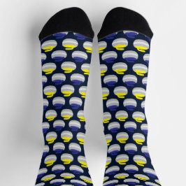 Chaussette Pierres de curling à motif