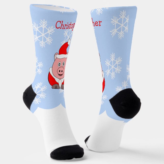 Chaussette Pig Design Christmas (Angulaire)