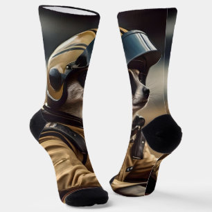 Chaussette Pilote professionnel de course Meerkat, badge