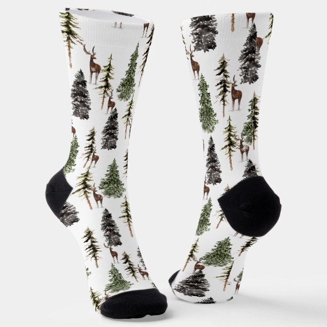 Chaussette Pin des bois Épinette Arbre Forêt Rennes (Angulaire)