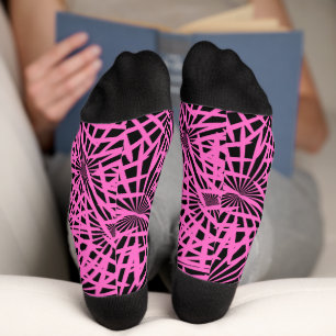 Chaussette pinkblackanista floral