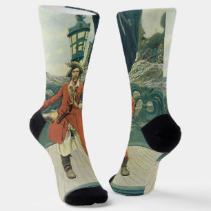 Chaussette Pirates d'antan, Capitaine Keitt par Howard Pyle