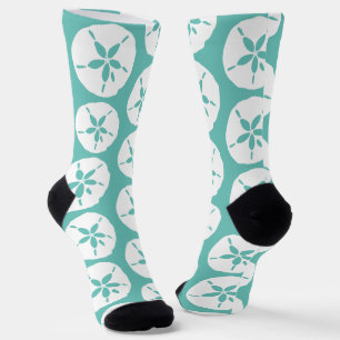 Chaussette Plage Sable Dollar Coquillages Plage Bleu Mariage