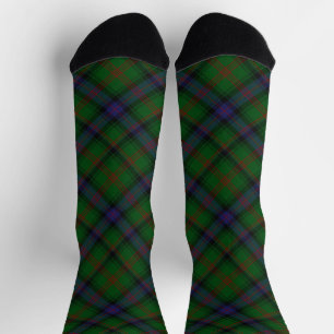 Chaussette Plaid bleu vert tartan Park