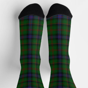 Chaussette Plaid bleu vert tartan Park