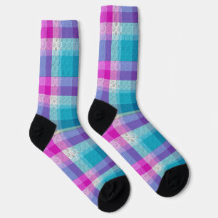 Chaussette Plaid Décoratif