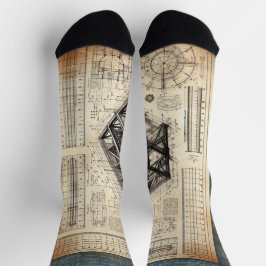 Chaussette Plan directeur - Décor de l'architecte