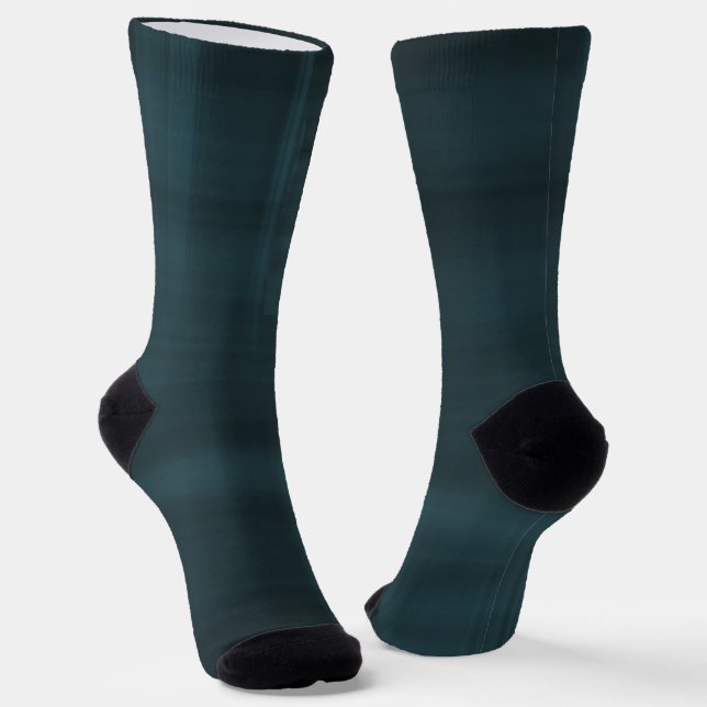 Chaussette Plaqué noir et Turquoise (Angulaire)