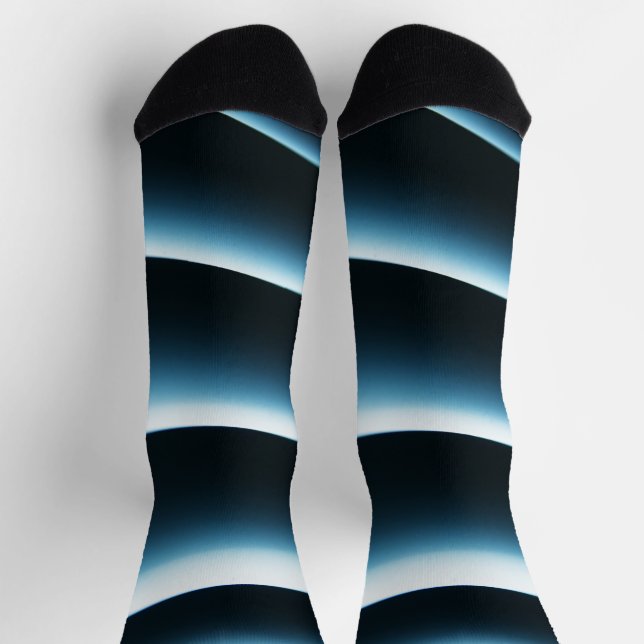 Chaussette Plaques bleues abstract (Haut)