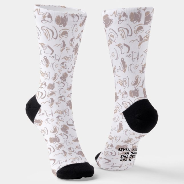 Chaussette Plus d'expressivité moins de dépression | motif de (Angulaire)