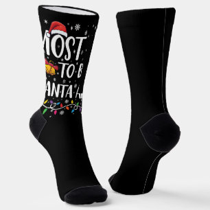 Chaussette Plus susceptible de diriger le Père Noël Funny Noë