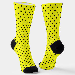 Chaussette Point jaune noir