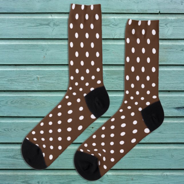 Chaussette Point Polka Brown (Créateur téléchargé)