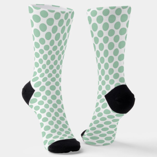 Chaussette Points verts blancs (Angulaire)