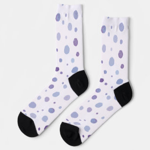 Chaussette pois peint à la main