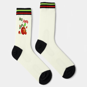 Chaussette Pommes rouges amusantes