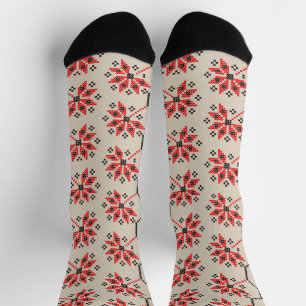 Chaussette Porte confortable inspirée du folklore