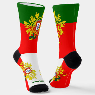Chaussette Portugais Drapeau Patriotique, Durable Portugal